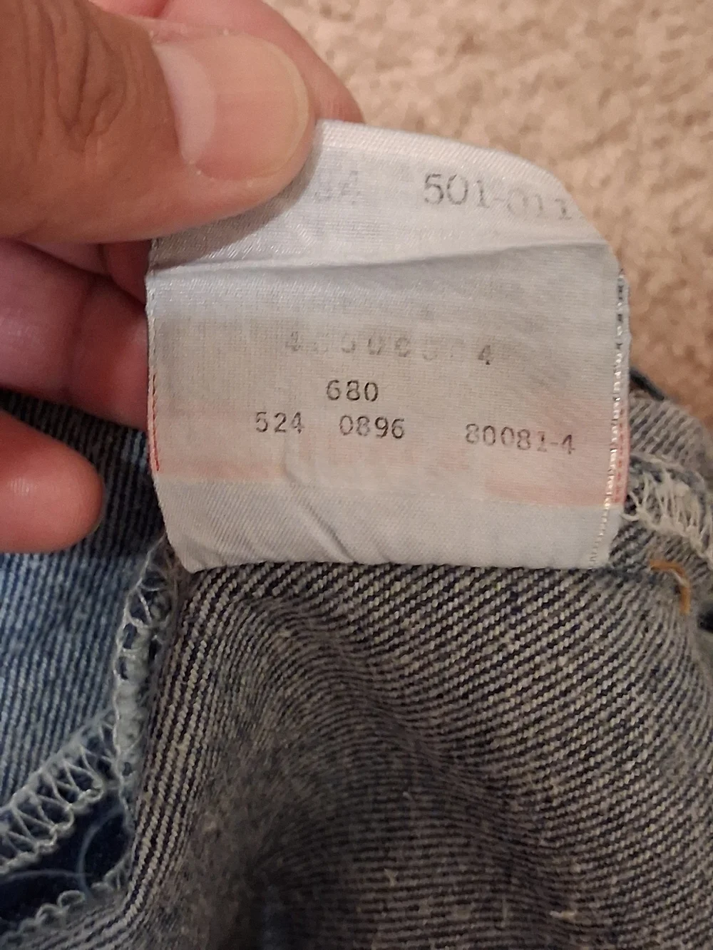 VINTAGE 1996 Levi's Men's Relaxed Fit Dark Blue Jeans